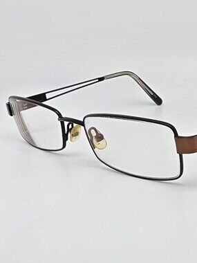 Ted Baker Double Up B125 Black Bronze Eyeglasses Frame w/ Flexhinge 52-18-135